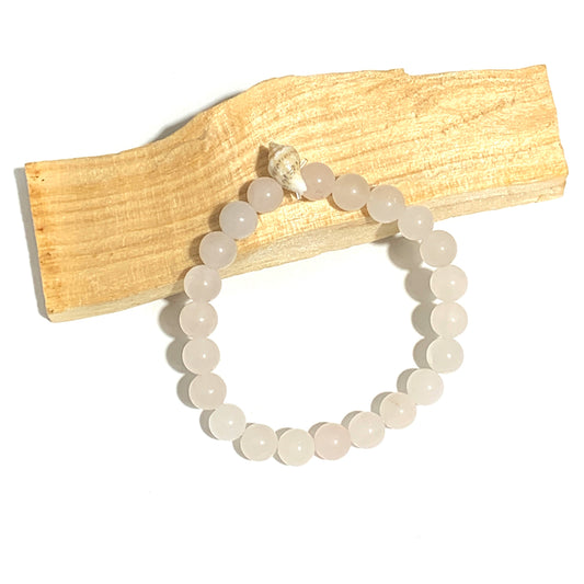 Bracelet en quartz rose, une pierre d'amour et de guérison, pour attirer la paix, la douceur et l'harmonie dans ta vie