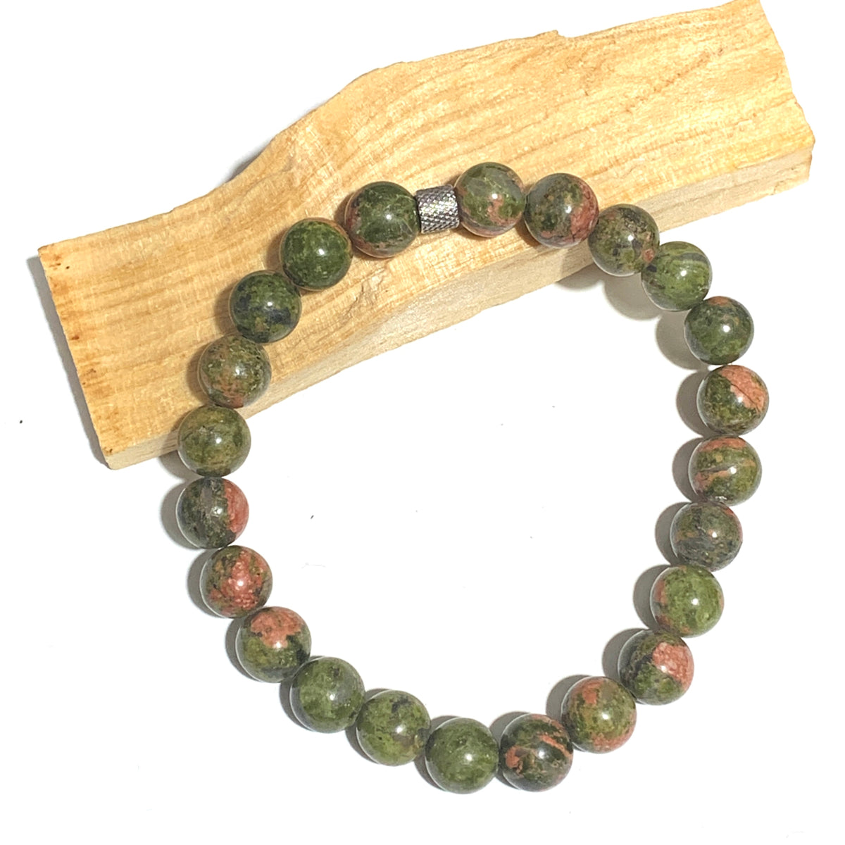 Bracelet en unakite, pour apaiser le cœur et l'esprit, tout en encourageant l'acceptation de soi et la transformation intérieure